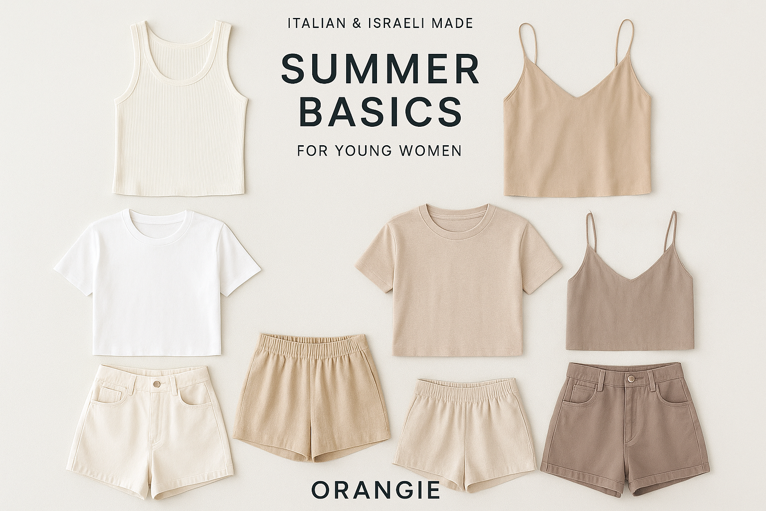 מדריך המתנות המושלמות לקיץ: בייסיקים ומכנסיים קצרים באורנג'י