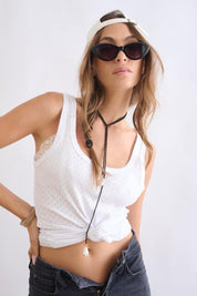 גופיית סבא גליה פוינטל לבנה