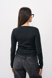 חולצת בייסיק מור שחור