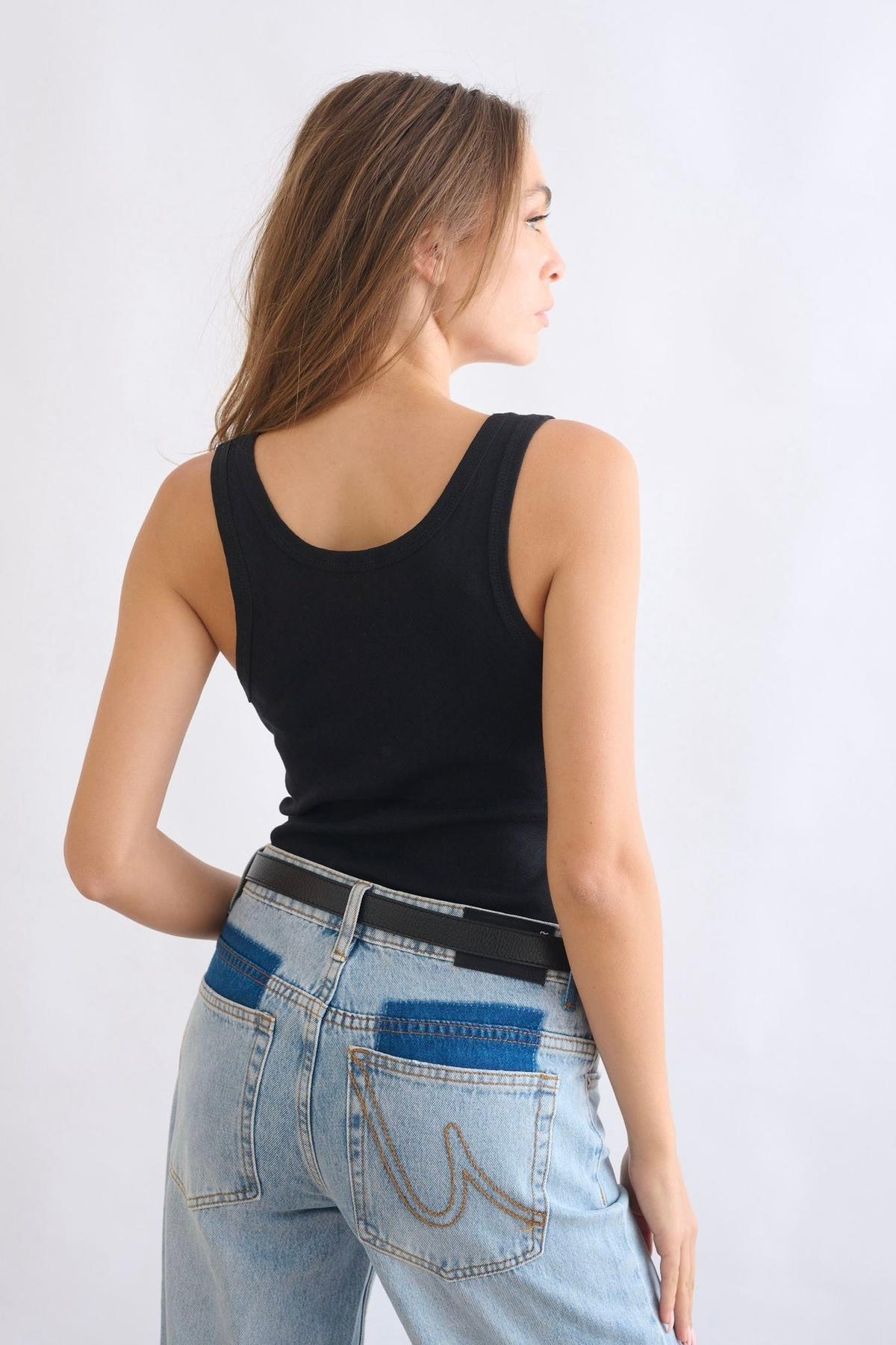 גופיית סבא גליה פוינטל שחורה