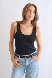 גופיית סבא גליה פוינטל שחורה