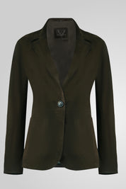 מעיל עור ירוק NOIAN SUEDE BLAZER