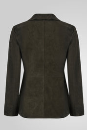 מעיל עור ירוק NOIAN SUEDE BLAZER