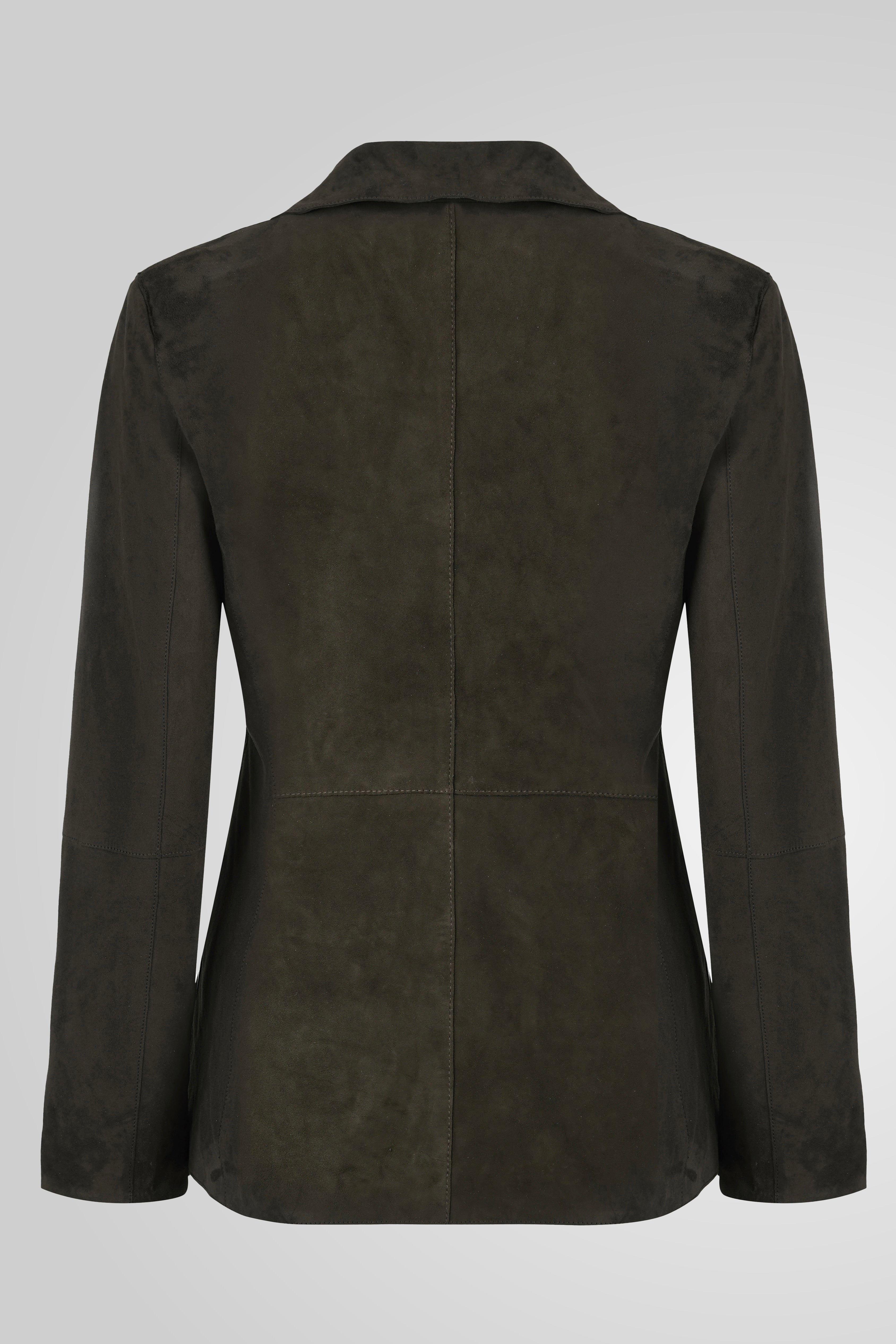 מעיל עור ירוק NOIAN SUEDE BLAZER