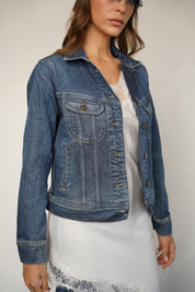 LEE ג'ינס דגם RIDER JACKET CLASSIC INDIGO