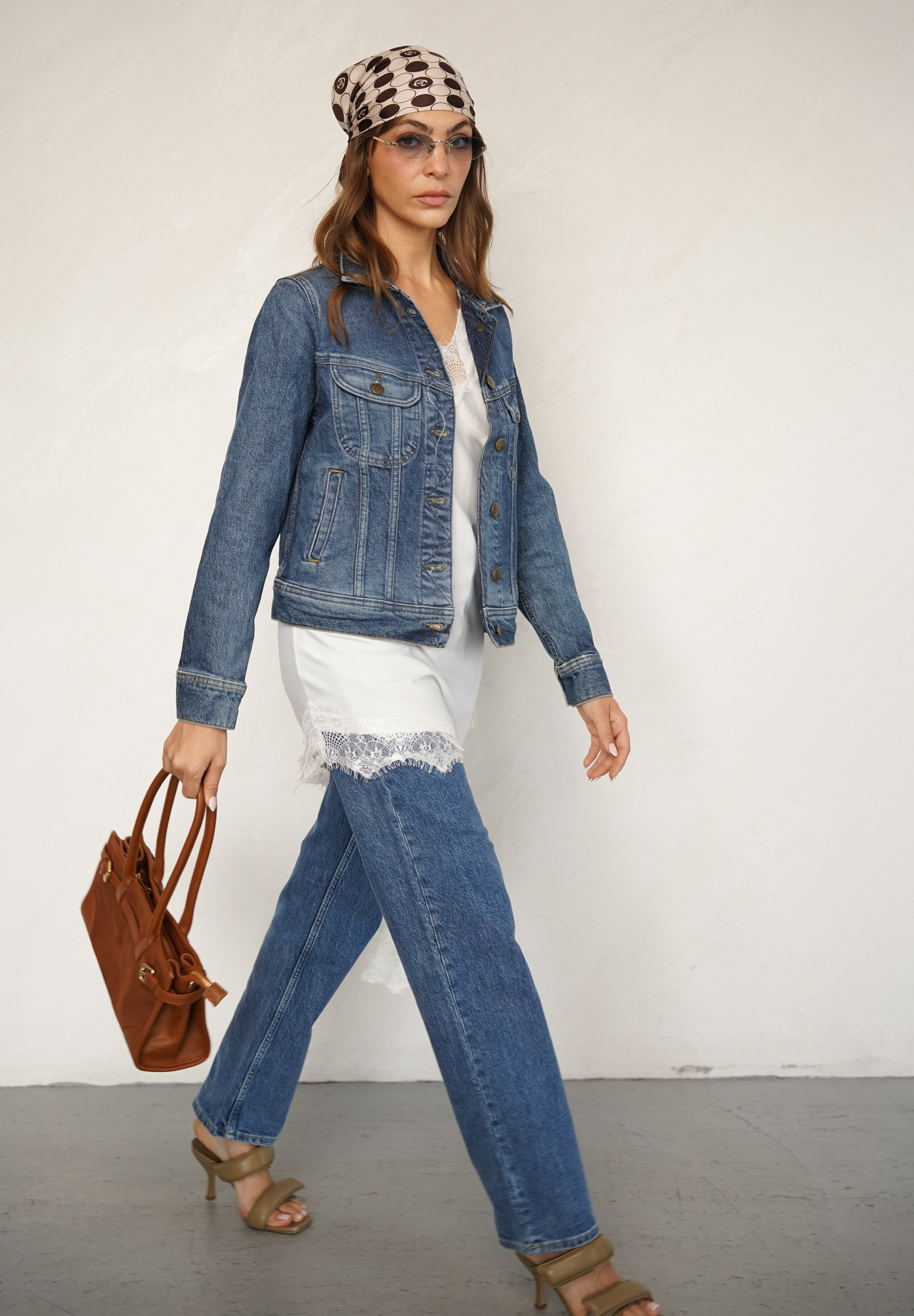 LEE ג'ינס דגם RIDER JACKET CLASSIC INDIGO