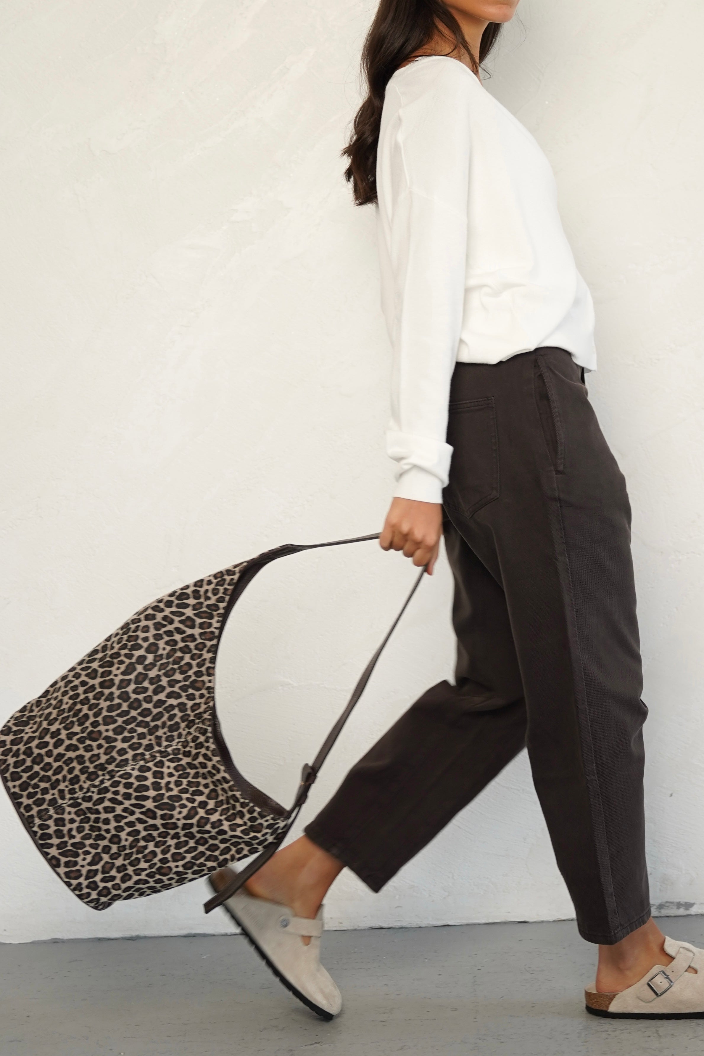 תיק עור קלרה מנומר