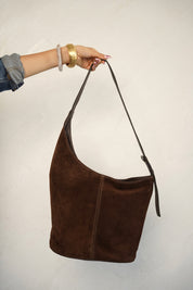 תיק עור קלרה חום.