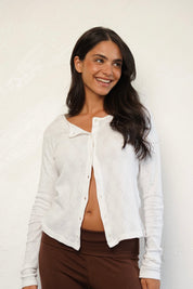 קרדיגן ברנדי לבן