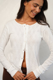 קרדיגן ברנדי לבן