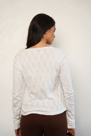 קרדיגן ברנדי לבן