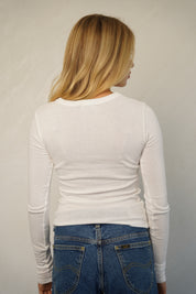 חולצת ניקי כותנה נועם לבנה