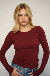 חולצת ניקי כותנה נועם בורדו