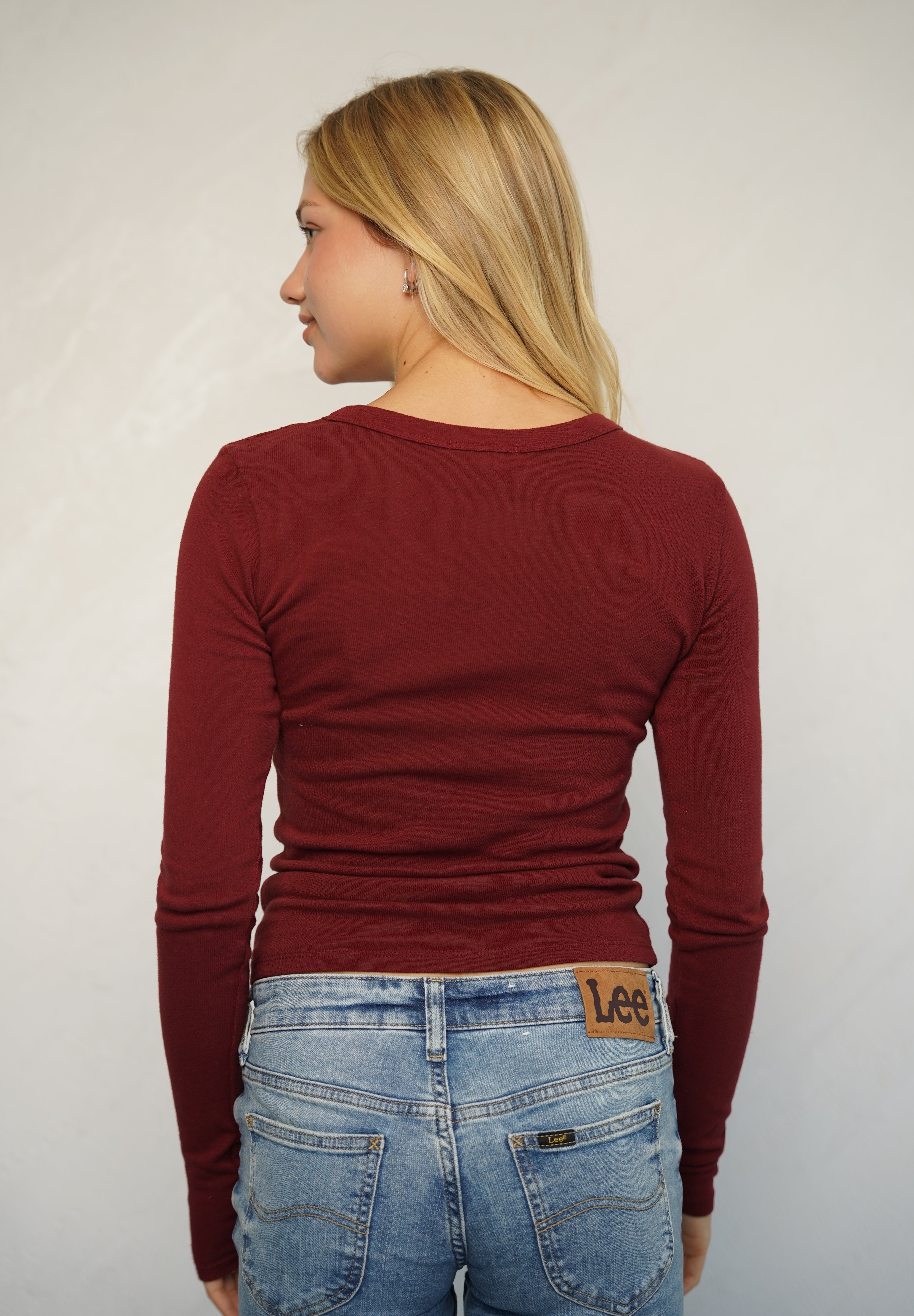 חולצת ניקי כותנה נועם בורדו