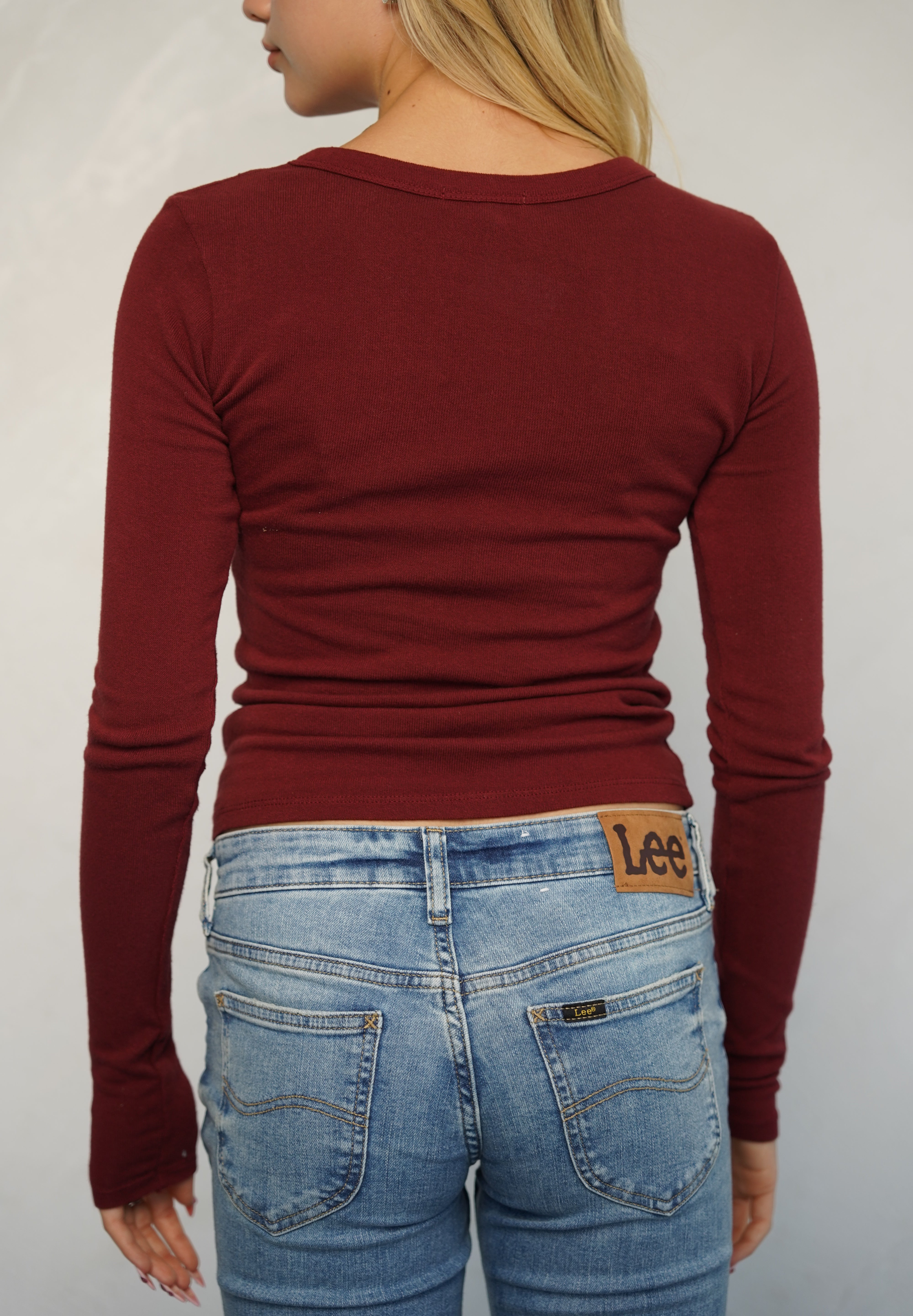 חולצת ניקי כותנה נועם בורדו