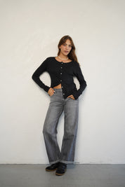 קרדיגן ברנדי שחור