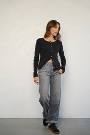 קרדיגן ברנדי שחור