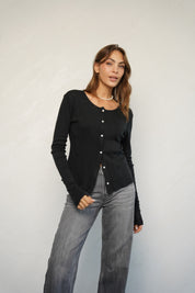 קרדיגן ברנדי שחור