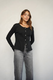 קרדיגן ברנדי שחור