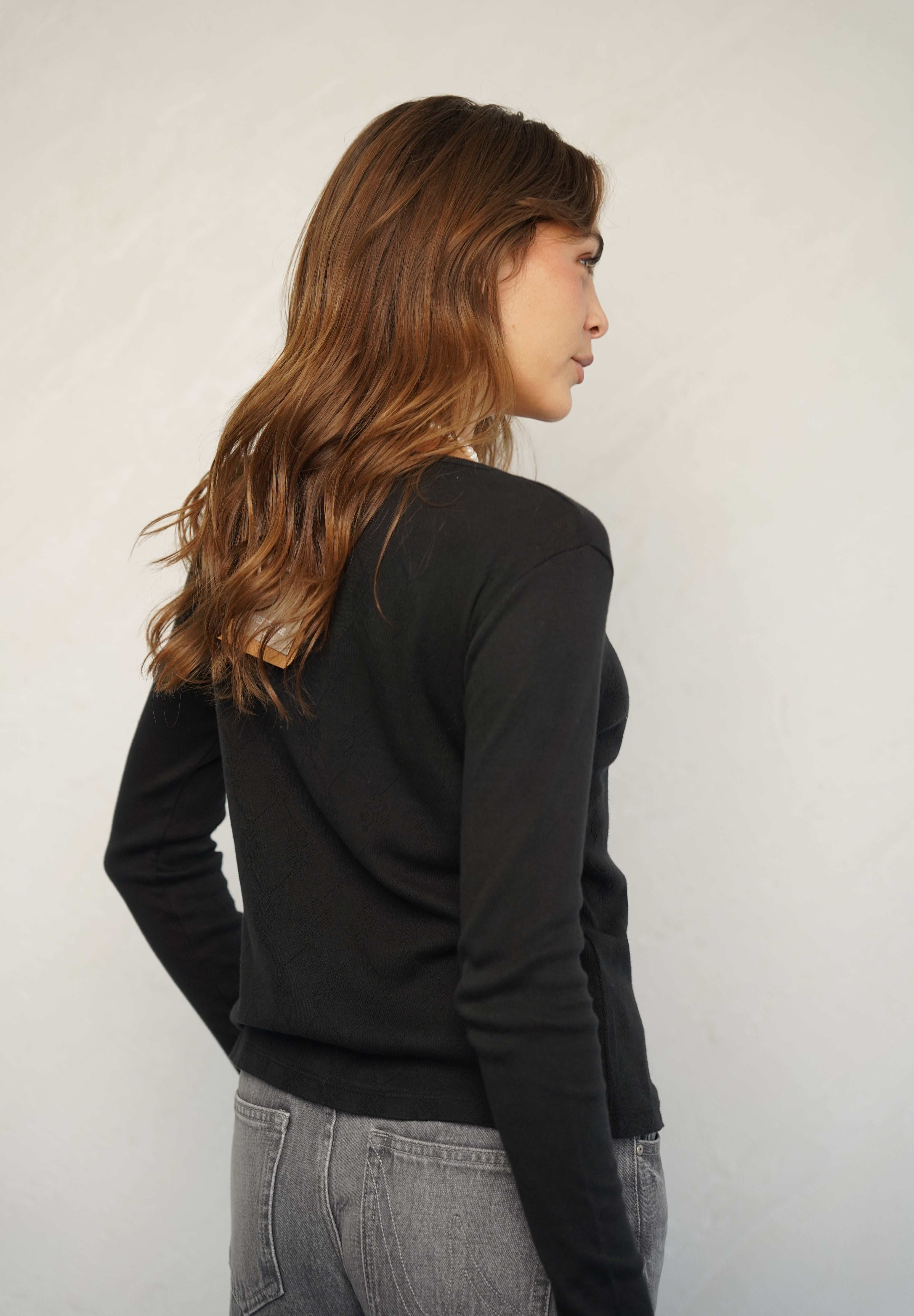 קרדיגן ברנדי שחור