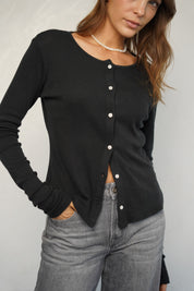 קרדיגן ברנדי שחור