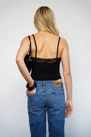 בגד גוף תחרה שחור