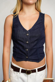 LEE וסט מחויט בגזרת צמודה