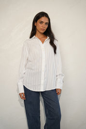 LEE BALLON SLEEVE SHIRT BRIGHT WHITE
