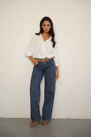 חגורה מעור חאקי - LEE SUEDE BELT