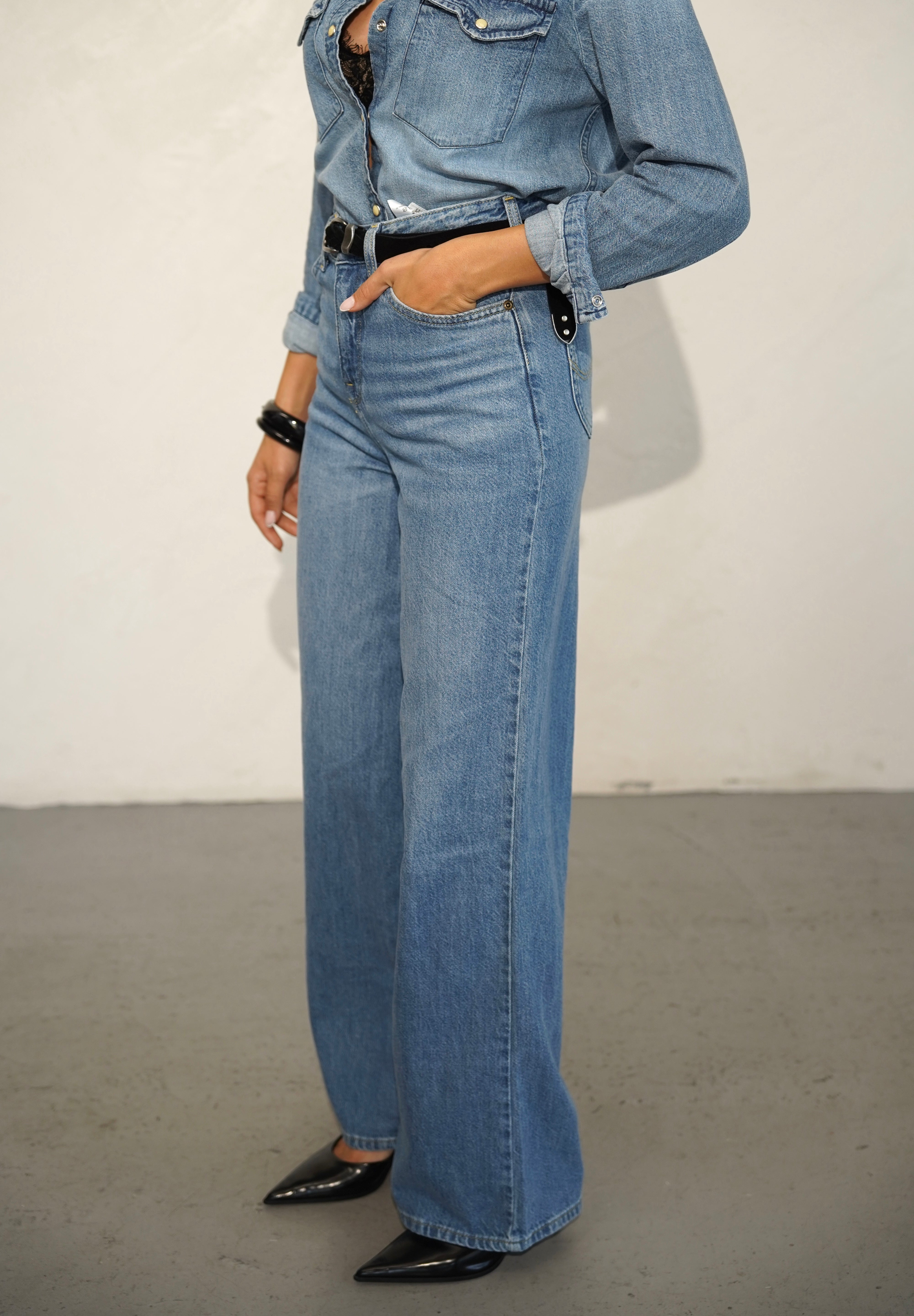 LEE ג׳ינס STELLA BLUE KOI