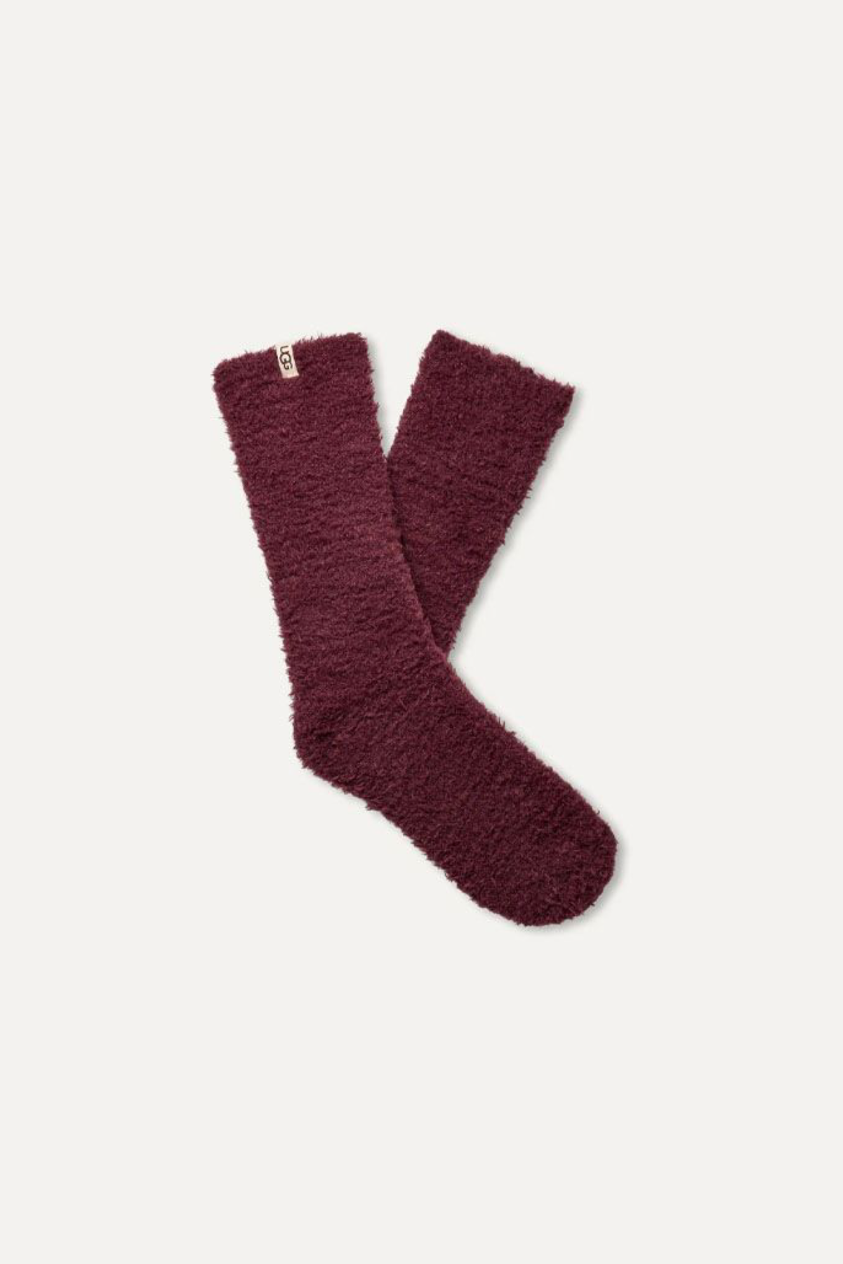 UGG TEDDI COZY גרבי סריג ריב רך בורדו