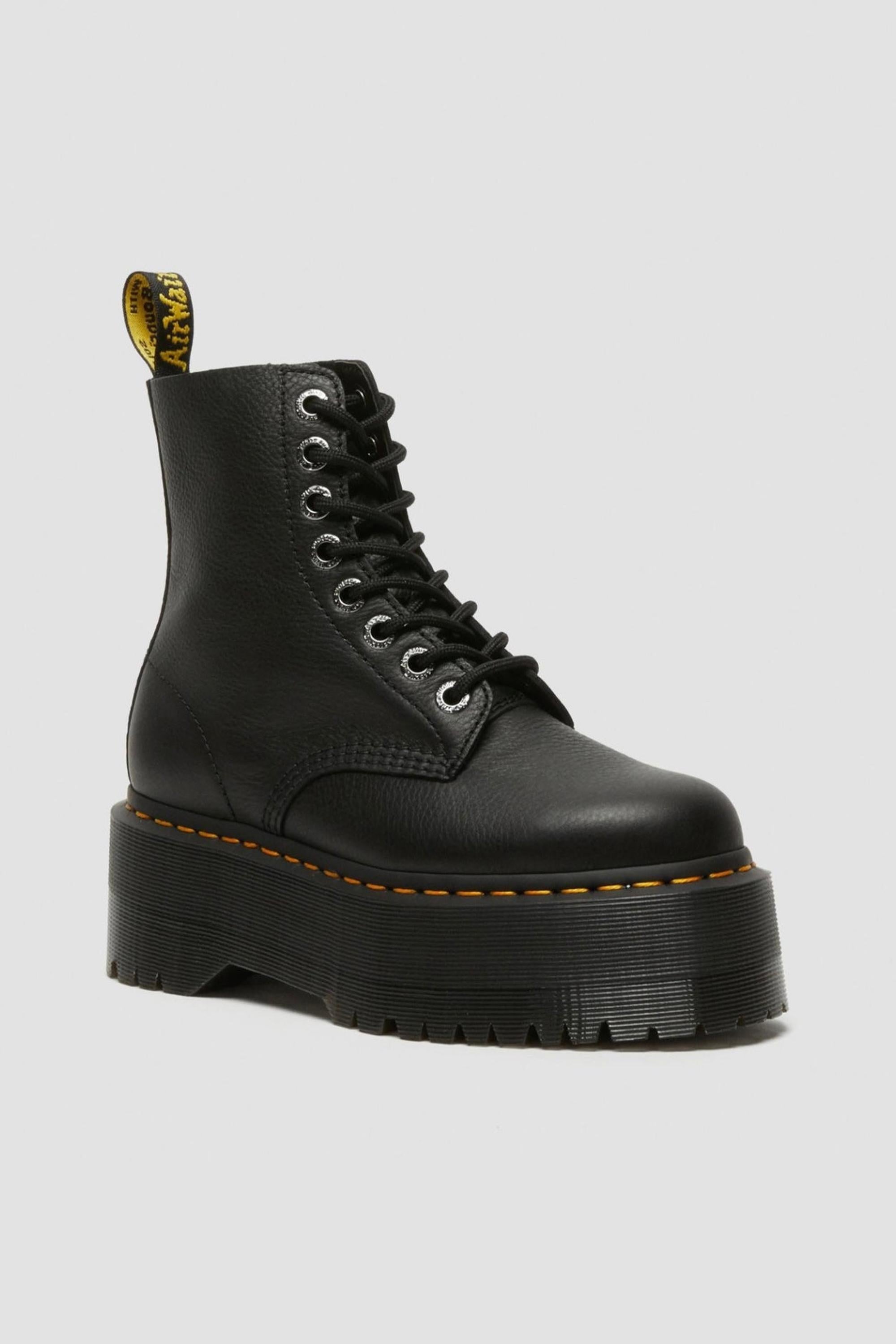 DR. MARTENS מגפני פלטפורמה דגם פסקל מקס שחור