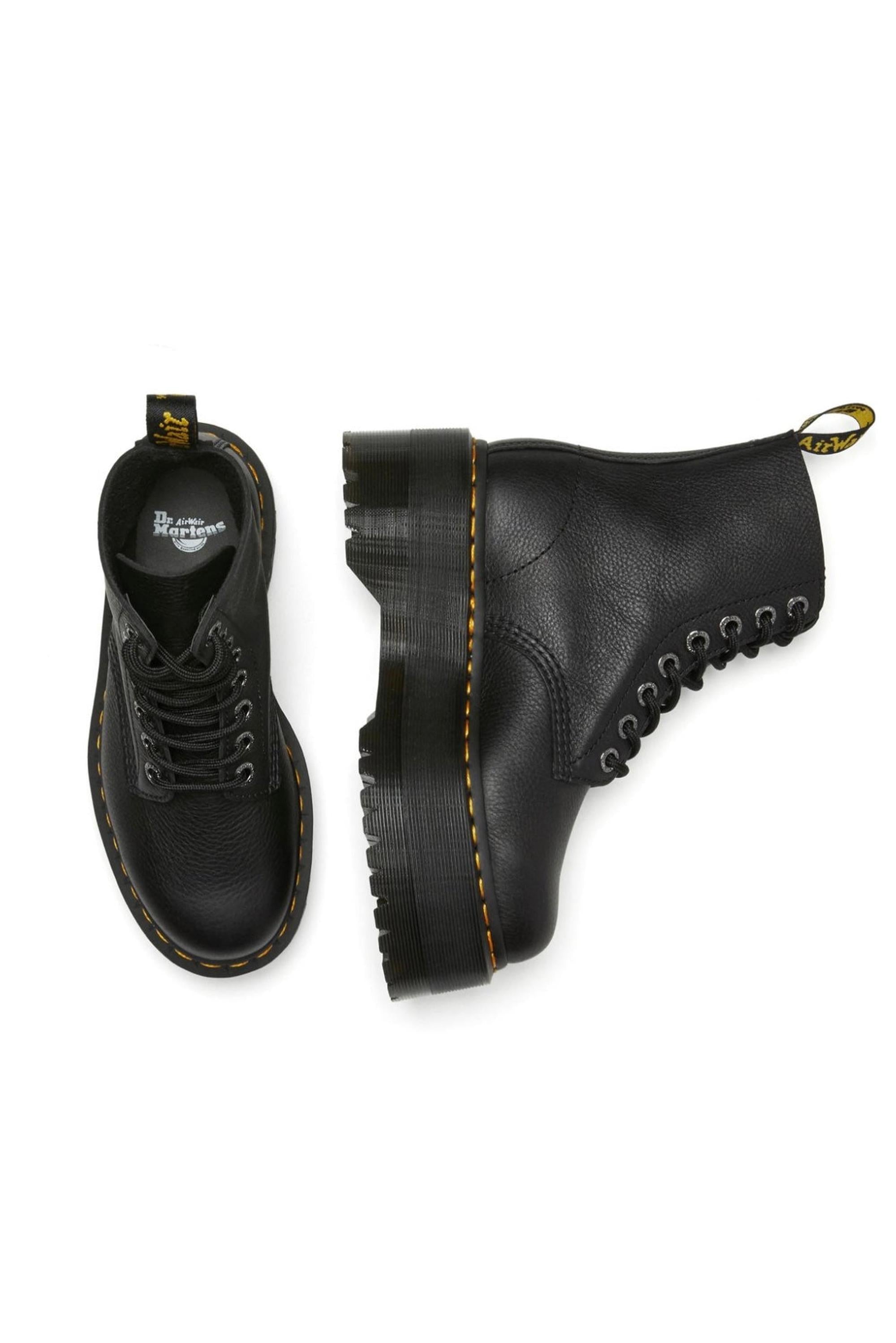 DR. MARTENS מגפני פלטפורמה דגם פסקל מקס שחור