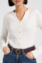 חגורה מעור חום כהה - LEE LADY BELT