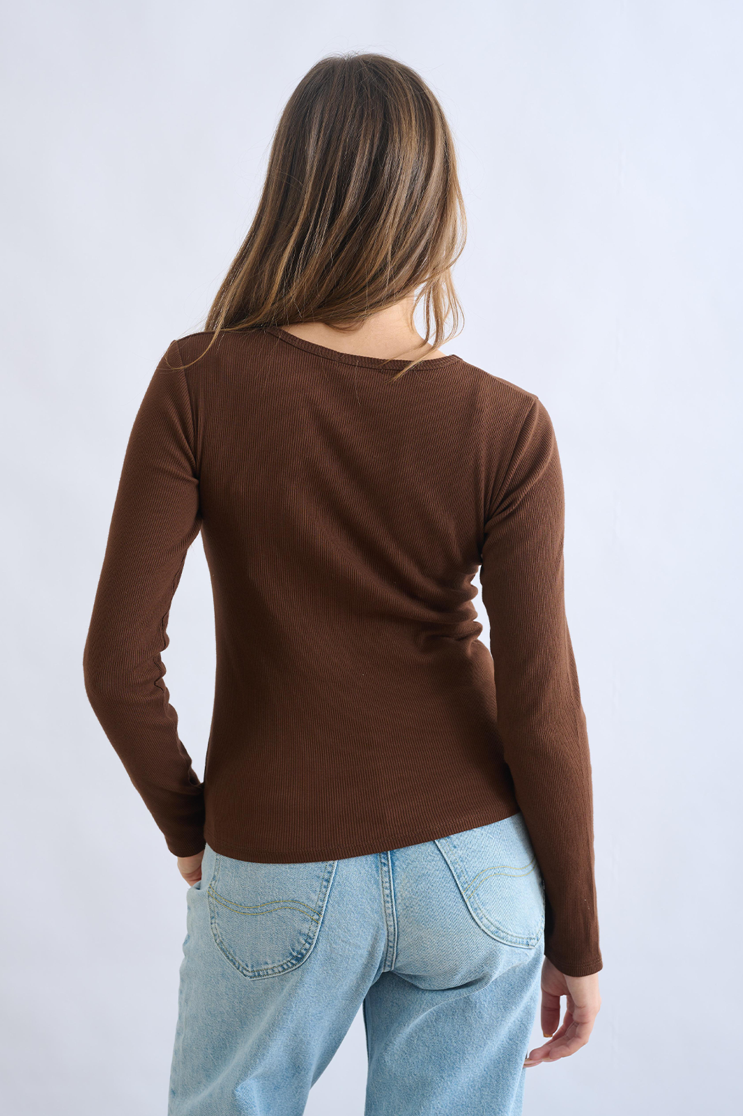 חולצת ריב ניקי חום