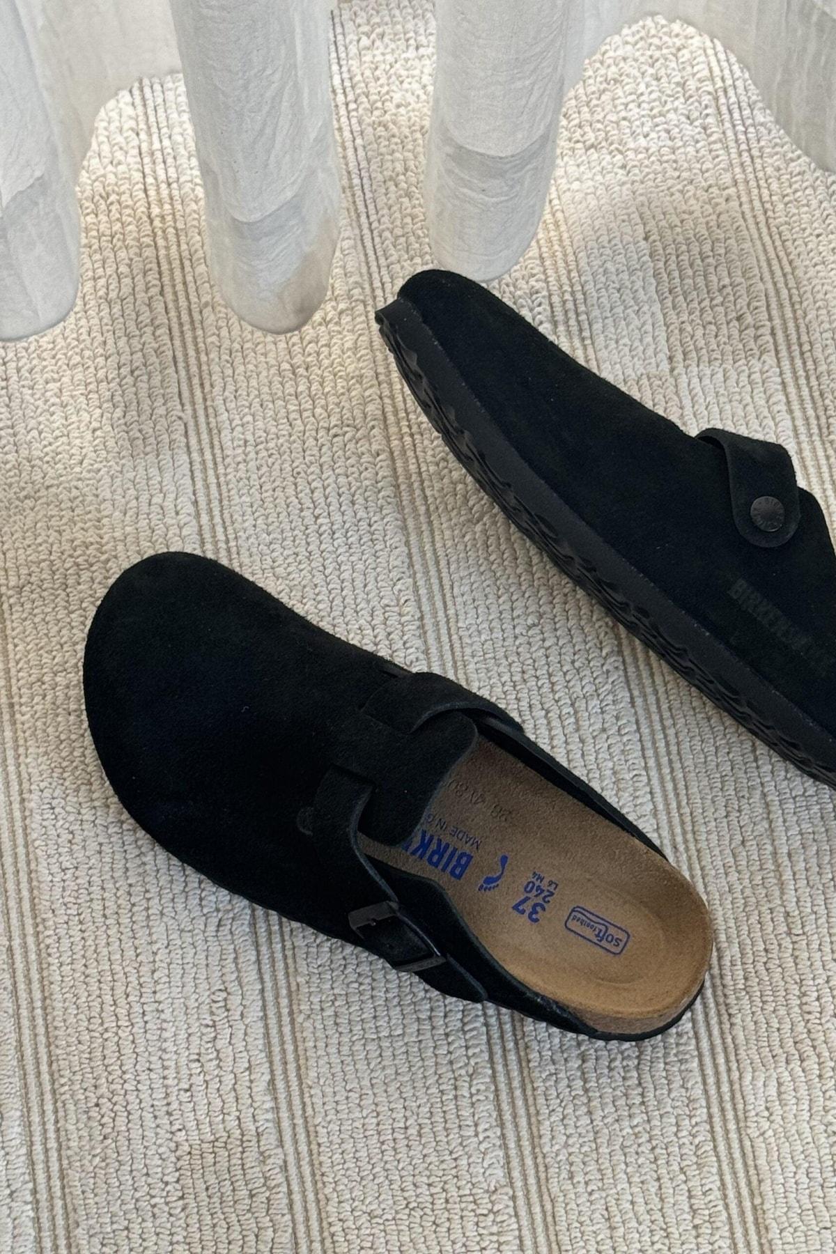 כפכפי בירקנשטוק דגם בוסטון שחור