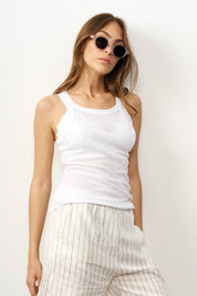 גופיית קולר מוס לבן