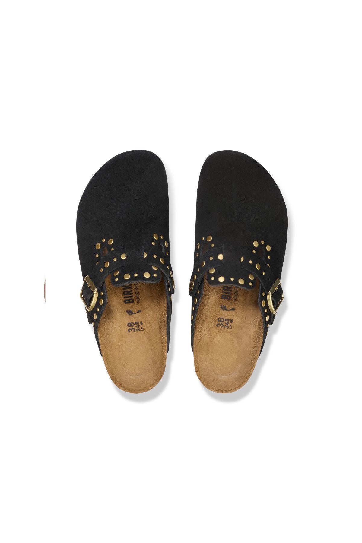 כפכפי בירקנשטוק דגם בוסטון ריבט בורדר שחור