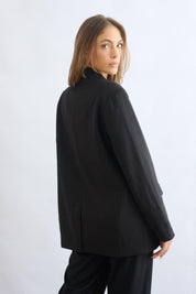 ג'קט מחויט ליז שחור