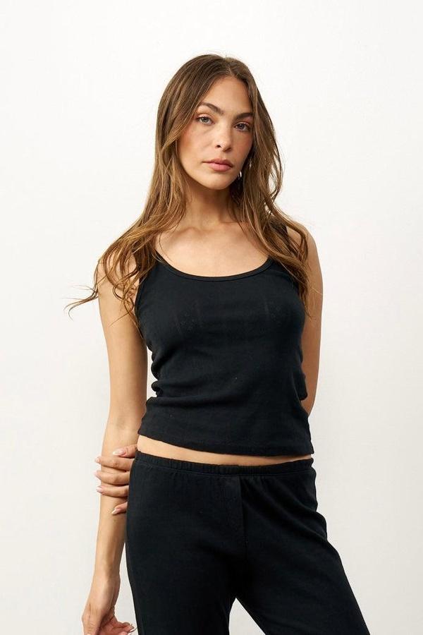 גופיית בלה קו מכנס שחור