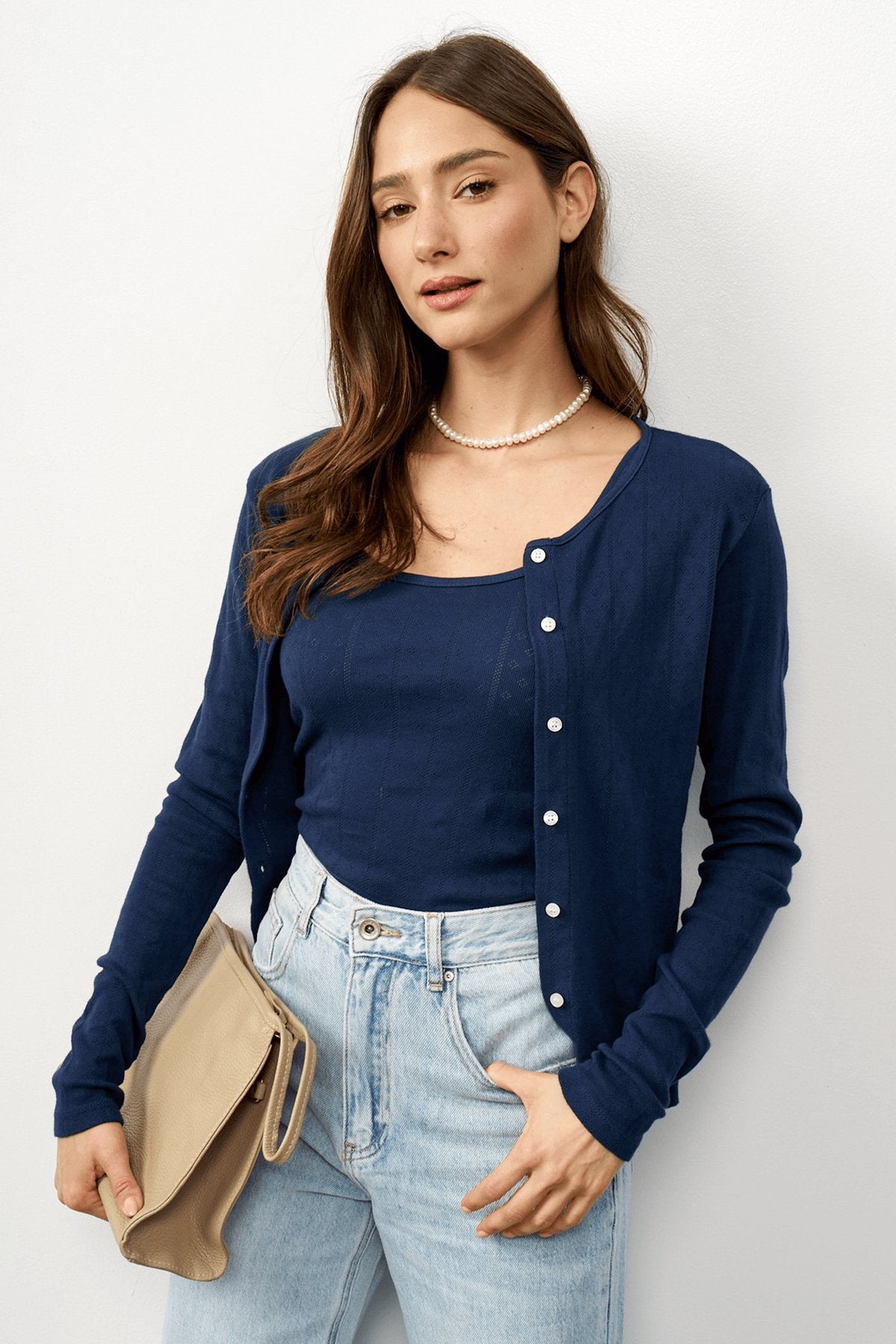 קרדיגן ניקי בלה כחול