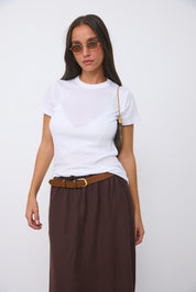 חולצת ניקי מוס לבנה