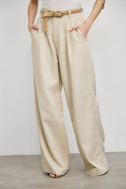 מכנסיים מחויטים ג'וליה בז