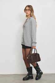 תיק עור בלה חום