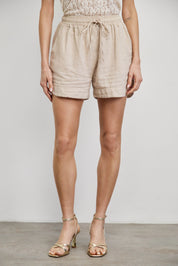 מכנסי פשתן רומא בז