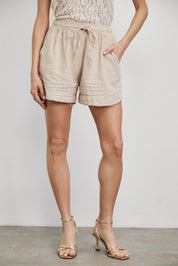 מכנסי פשתן רומא בז