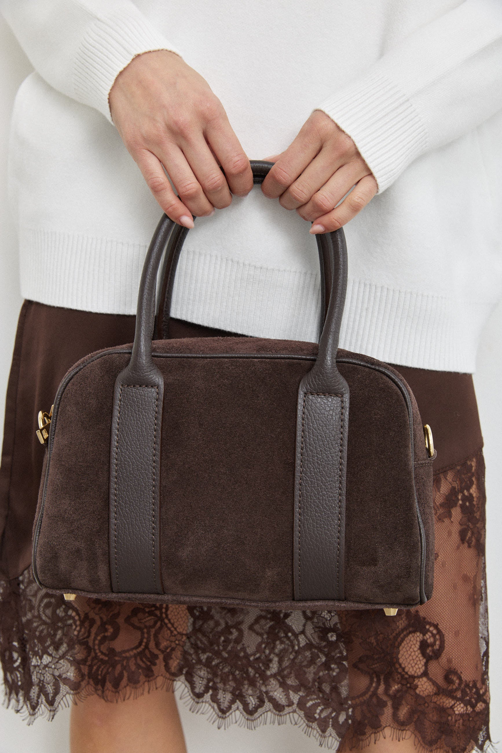 תיק עור בלה חום