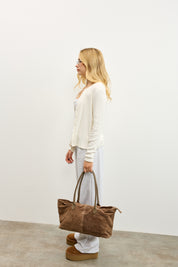 מכנסי טרנינג בייסיק בגזרה ישרה אפור