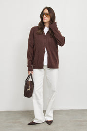 קרדיגן סריג ג׳וליה חום