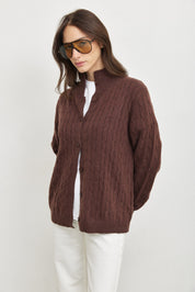 קרדיגן סריג ג׳וליה חום